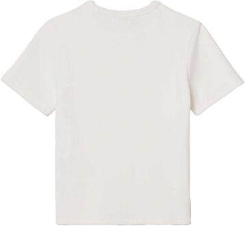 Lacoste Kinderribgebreide Katoenen T-Shirt (Crème) - 14J / 164cm