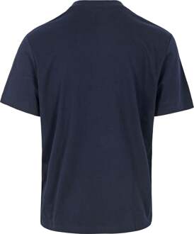 Lacoste Klassiek Katoenen Jersey T-Shirt (Navy Blauw) Lacoste , Blue , Heren - Xl,M,S