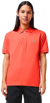 Lacoste Klassiek Polo Shirt Lacoste , Rood , Heren - 2Xl,Xl,L,M,S,3Xl