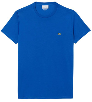 Lacoste Klassieke korte mouw T-shirt Lacoste , Blue , Heren - 2Xl,Xl,L,M,S,3Xl