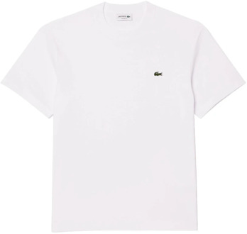 Lacoste Klassieke korte mouw T-shirt Lacoste , White , Heren - 2Xl,Xl,L,M,S,3Xl