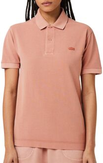 Lacoste Klassieke Piqué Polo voor Mannen Lacoste , Pink , Heren - 2Xl,Xl,L,M,S,3Xl