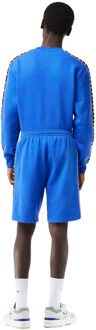 Lacoste Korte Fleece Streep Logo Heren (Blauw) - XS