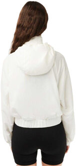 Lacoste Korte jas dames/dames met volledige rits (Wit) - EU 44 / UK 16