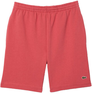 Lacoste Korte joggingbroek fleece - maat S Oranje
