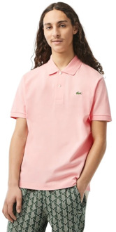 Lacoste Korte Mouw Polo Shirt Lacoste , Pink , Heren - Xl,M,S