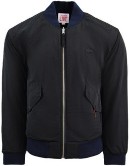 Lacoste L!VE omkeerbaar heren bomberjack Zwart