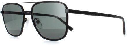 Lacoste L245S 002 mat zwart grijze zonnebril