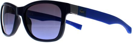Lacoste L662S 424 blauw rookgrijze zonnebril