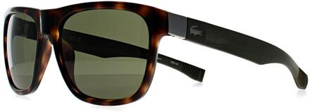 Lacoste L664S 220 donker havana groen zonnebril Bruin