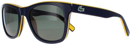 Lacoste L781SP 414 blauw geel blauw grijs groen gepolariseerde zonnebril - One Size