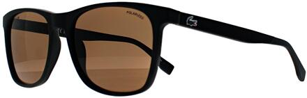 Lacoste L860SP 002 mat zwart bruine zonnebril - One Size