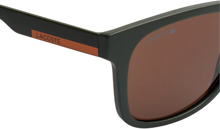 Lacoste L969S Rechthoekige Zonnebril voor Heren Groen
