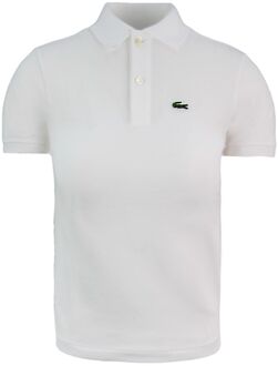 Lacoste Lacote Effen Kids Wit Poloshirt