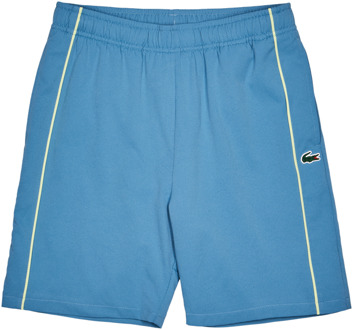 Lacoste Lcb Piping Sport Korte Broeken Kinder - Grijs - Maat 152 - 160 CM - Poly Woven Grey