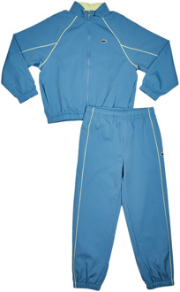 Lacoste Lcb Piping Sport Trainingspakken Kinder - Grijs - Maat 130 - 140 CM - Poly Woven Grey