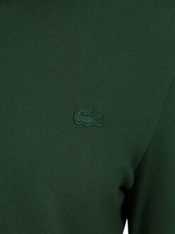 Lacoste Longsleeve Poloshirt Piqué Donkergroen - L,M,XL,XXL