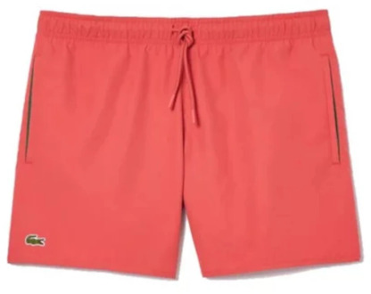 Lacoste Medium Cut Zwemshort Heren koraalrood - XL