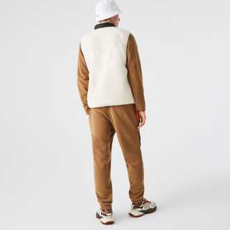 Lacoste Men's Lacoste Colourblock Sweatpants in Brown Bruin