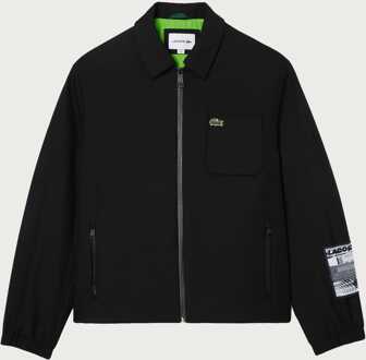 Lacoste Men's Lacoste Contrast Lined Track Jacket in Black Zwart - M/L