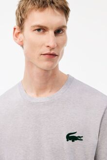 Lacoste Men's Lacoste Cotton Loungewear T-Shirt in Grey - maat Grijs