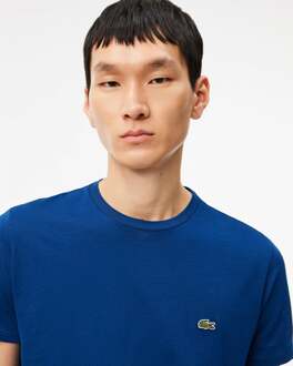 Lacoste Men's Lacoste Cotton Pima T-Shirt in Blue Blauw - XS