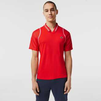 Lacoste Men's Lacoste Daniil Medvedev Polo Shirt in Red - maat Rood