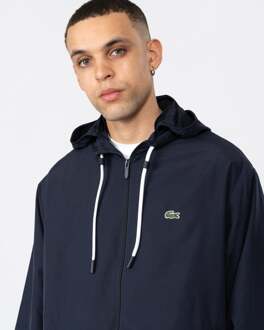 Lacoste Men's Lacoste Detachable Hood Sportsuit Jacket in Navy