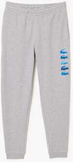 Lacoste Men's Lacoste Iconic Print Jogger Track Pants in Grey Grijs