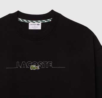 Lacoste Men's Lacoste Logo Embroidered Crewneck Sweatshirt in Black - maat Zwart