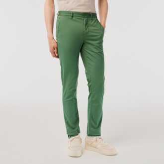Lacoste Men's Lacoste Slim-Fit Chinos in Green Groen - 32W/32L