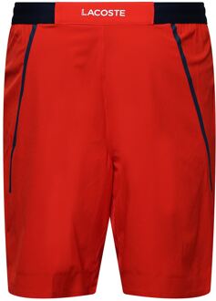 Lacoste Men's Lacoste Tennis X Novak Djokovic Shorts in Red Rood - XS
