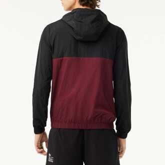 Lacoste Men's Lacoste Water Resistant Packaway Zipped Sport Jacket in Multi Veelkleurig - S/M