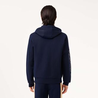 Lacoste Men's Lacoste Zip-Up Colourblock Hoodie in Navy