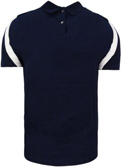 Lacoste Motion Tricolor Kaviaar Piqué Dames Navy Poloshirt - EU 42 / UK 8