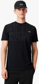 Lacoste Novak Djokovic T-shirt Heren-Zwart - XXL