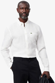 Lacoste Overhemd heren - maat 41 (L) Wit