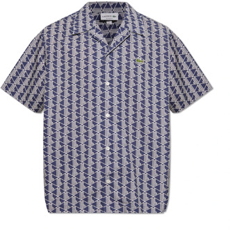 Lacoste Overhemd met monogram Lacoste , Blue , Heren - L,M,S