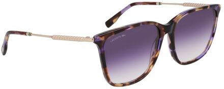 Lacoste Paarse Acetaat Zonnebril