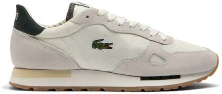 Lacoste Partner 70S Vrijtijdsschoen Heren-Wit,Donkergroen - 44.5