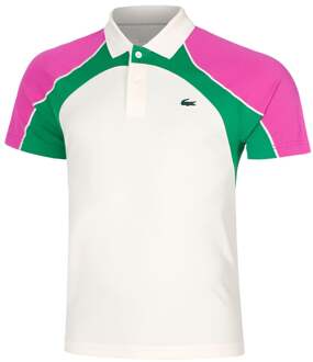 Lacoste Polo Heren-Crème,Veelkleurig - M