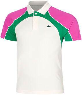 Lacoste Polo Heren-Crème,Veelkleurig - M