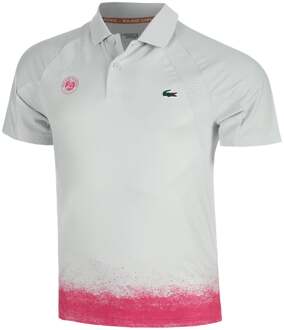 Lacoste Polo Heren-Wit,Pink - XS