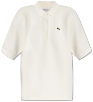 Lacoste Polo shirt met logo Lacoste , White , Dames - 2Xl,Xl,L,M,S