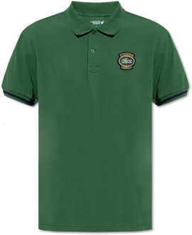 Lacoste Polo shirt met patch Lacoste , Green , Heren - 2Xl,Xl,L,M,S