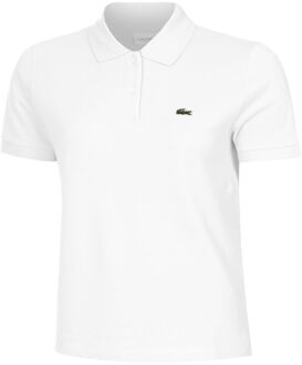 Lacoste Polo Shirt, Witte Vrouw met Logo Lacoste , White , Dames
