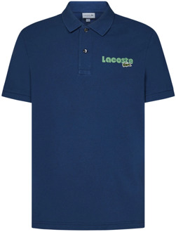 Lacoste Polo Shirts Lacoste , Blue , Heren - 2Xl,Xl,L,M,S,Xs