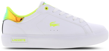 Lacoste Powercourt Kindersneakers - Wit - Maat 35.5 - Leer White