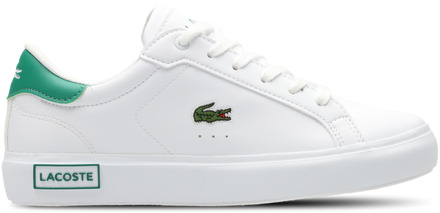 Lacoste Powercourt Kindersneakers - Wit - Maat 37.5 - Plastic White