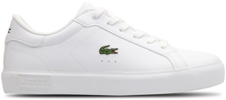 Lacoste Powercourt Kindersneakers - Wit - Maat 37 - Leer White